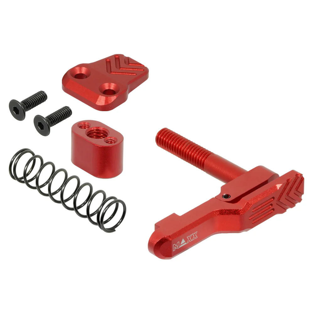 CNC Aluminum Advanced Magazine Release (Style A) (Black) (for MTW M4) - Image 2