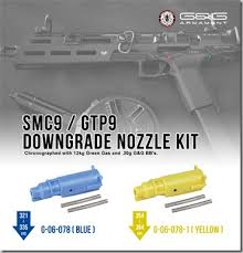 G&G Nozzle For SMC-9 / GTP9 Gas Blowback Airsoft Carbine (Model: Blue 321-335 FPS) - Image 2