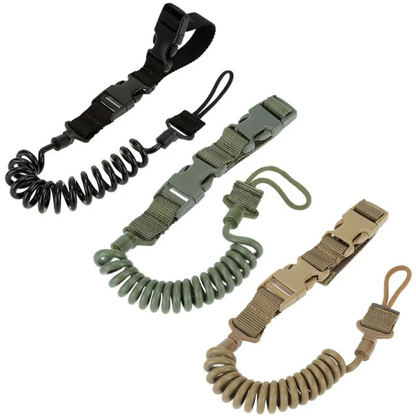 Heavy Duty Tactical Pistol Lanyard Airsoft Quick Release Secure Pistol Sling
