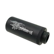 G&G Airsoft SS-100 Navy Seal Logo Mock Suppressor Short 14mm CCW - Image 3