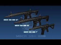 G&G Armament MGCR 556 GBBR  Three Sizes  7"   10"   12"     GAS GUN