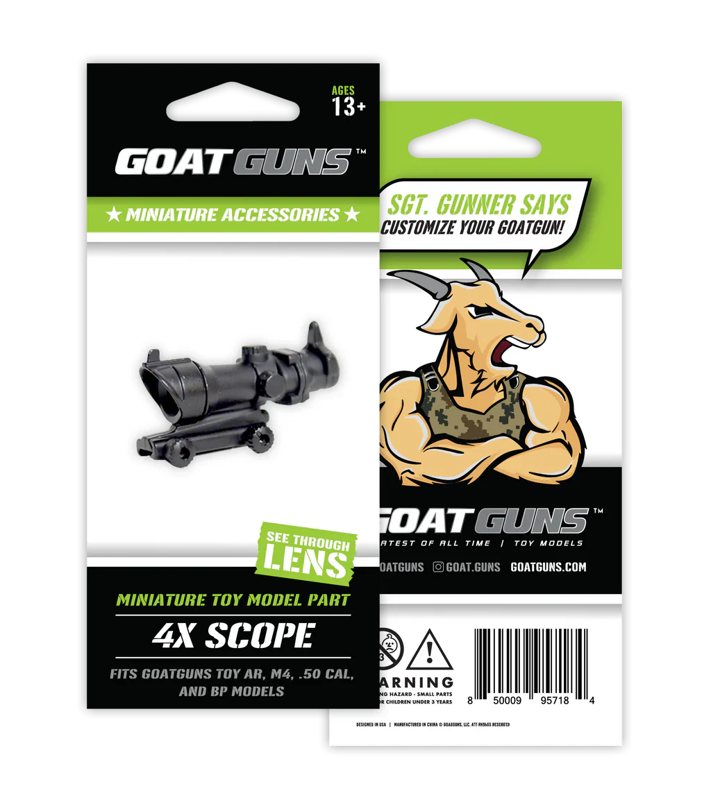 GoatGuns   Mini 4x Scope  Black - Image 2