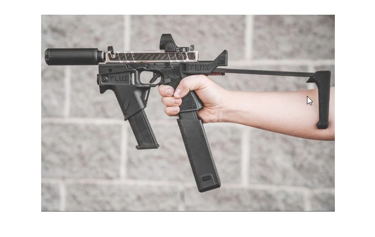 HM Flux Style Brace w/ holster set For Glock GBB Series - Image 4