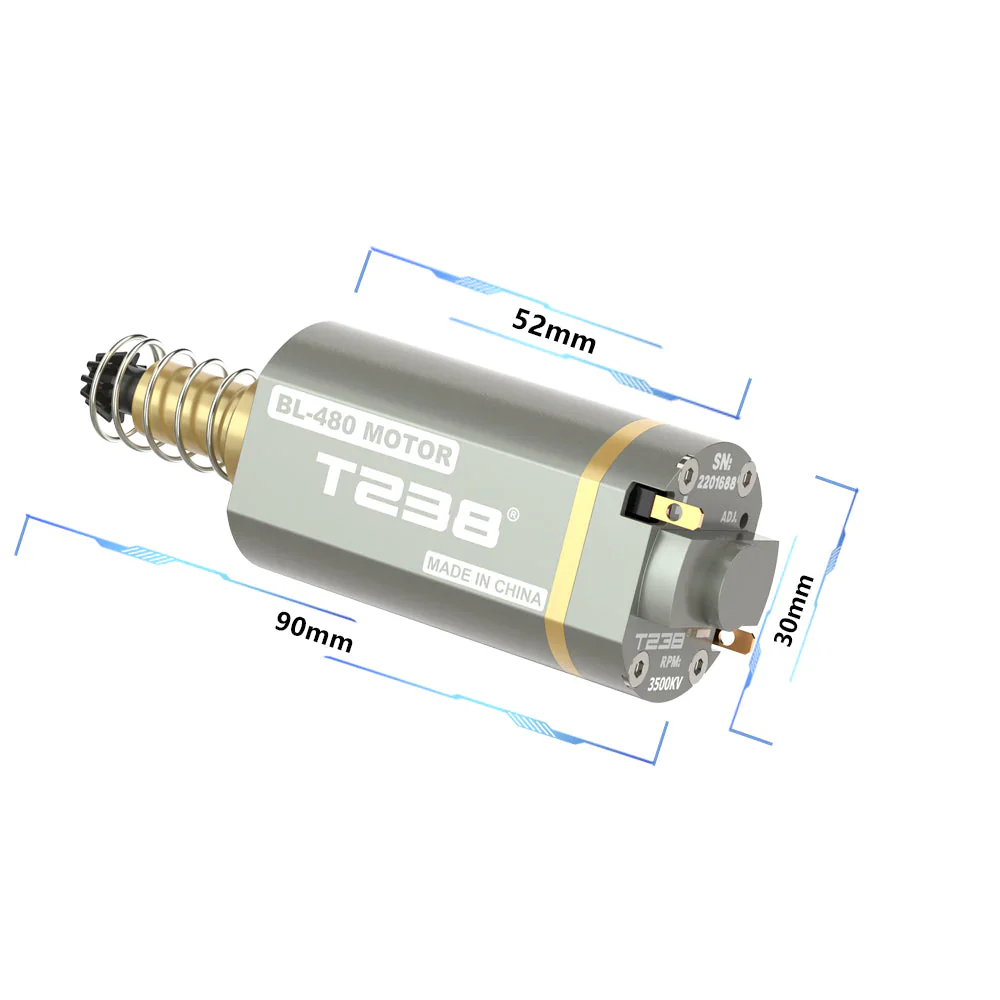 T238 CNC High Torque 33000 RPM Brushless Motor (Long Shaft / Short Shaft) - Image 3