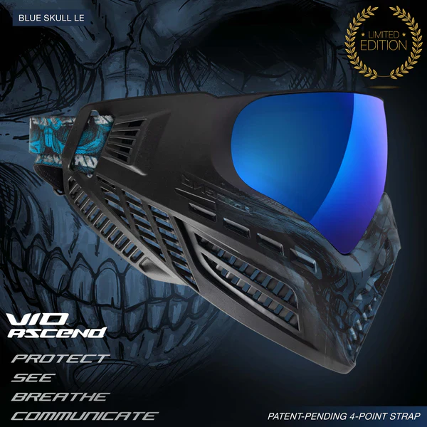Virtue VIO Ascend Goggle - Cyan Skull - Image 2